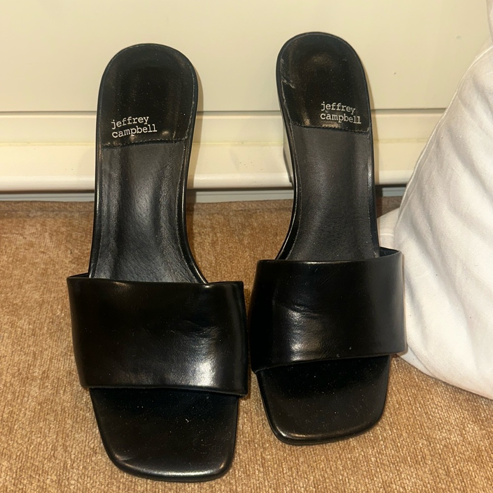 Jeffrey Campbell black wedges